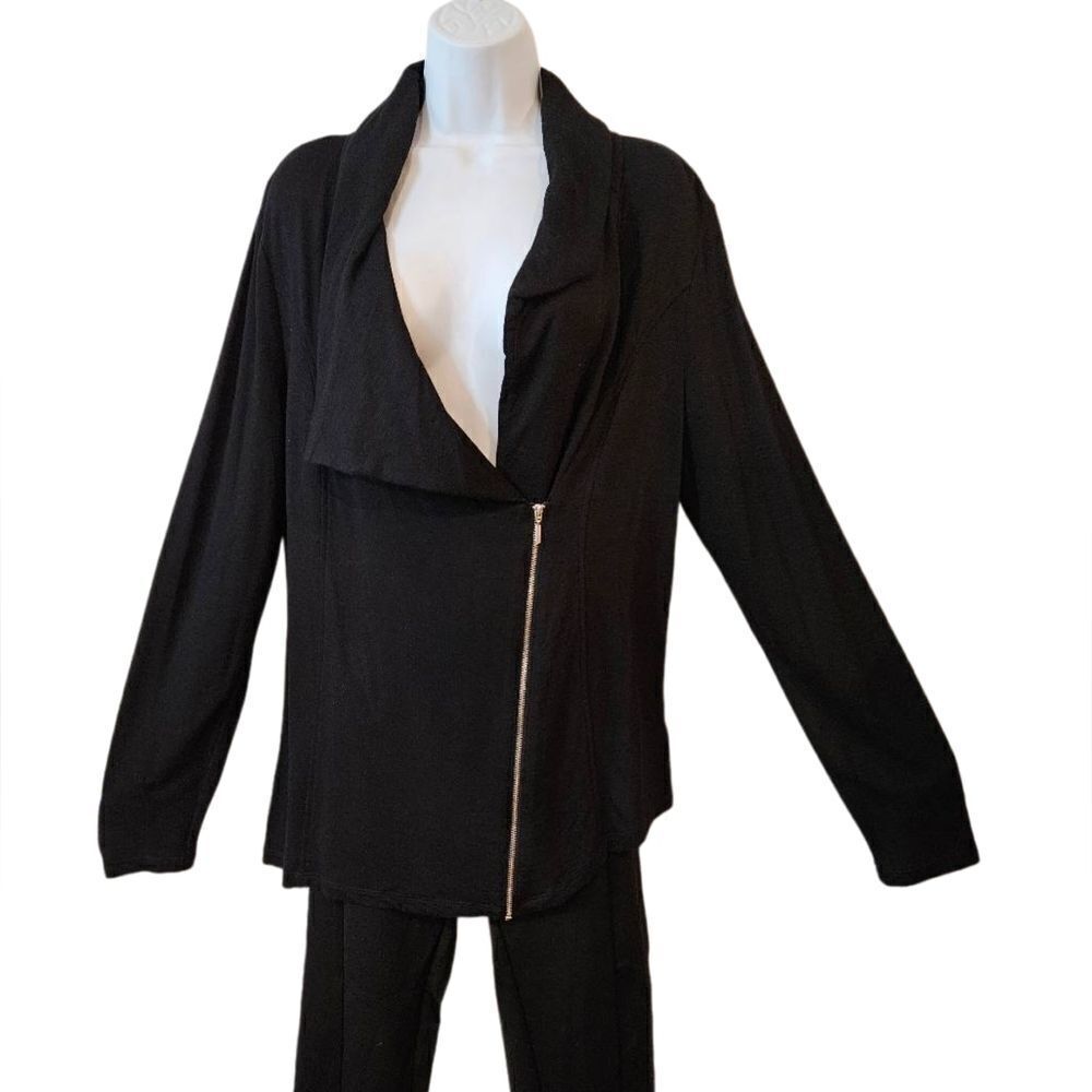 🌹Mossimo Black Mott Sweater Jacket sz L